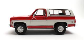 Chevrolet Blazer K5 red/white 73-78 Cult Scale Models 1:18 Resinemodell (Türen, Motorhaube... nicht zu öffnen!)