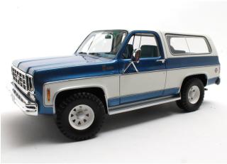 Chevrolet Blazer K5 blue/white 73-78 Cult Scale Models 1:18 Resinemodell (Türen, Motorhaube... nicht zu öffnen!)