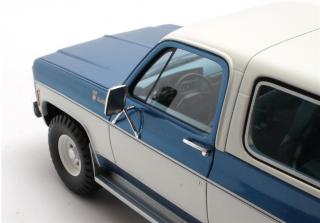 Chevrolet Blazer K5 blue/white 73-78 Cult Scale Models 1:18 Resinemodell (Türen, Motorhaube... nicht zu öffnen!)