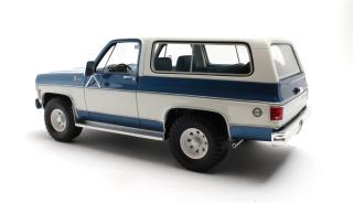 Chevrolet Blazer K5 blue/white 73-78 Cult Scale Models 1:18 Resinemodell (Türen, Motorhaube... nicht zu öffnen!)