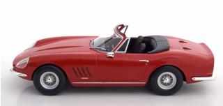 Ferrari 275 GTB/4 NART Spyder 1967 rot mit Speichenfelgen und Hardtop Limited Edition 500 Stück KK-Scale Models 1:18 Metallmodell (Türen, Motorhaube... nicht zu öffnen!)