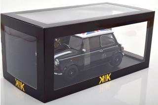 Mini Cooper Linkslenker schwarz/weiß mit Union Jack, mit zu öffnenden Türen KK-Scale 1:12