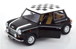 Mini Cooper LHD schwarz/weiß Chequered Flag  KK-Scale 1:12