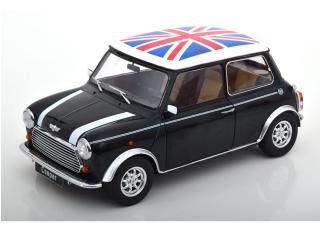 Mini Cooper LHD dunkelgrün-metallic/weiß Union Jack KK-Scale 1:12