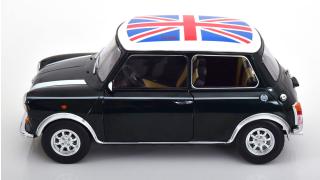 Mini Cooper LHD dunkelgrün-metallic/weiß Union Jack KK-Scale 1:12