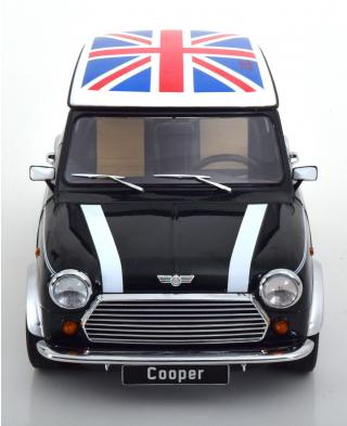Mini Cooper LHD dunkelgrün-metallic/weiß Union Jack KK-Scale 1:12