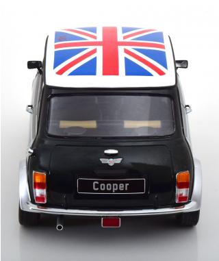 Mini Cooper LHD dunkelgrün-metallic/weiß Union Jack KK-Scale 1:12
