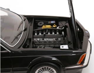 BMW M635 CSI E24 1987 mit Alpina-Felgen schwarz-metallic KK-Scale 1:12 Metallmodell