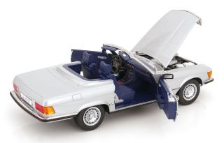 Mercedes 450SL R107 Europa 1985 silber KK-Scale 1:12 Metallmodell