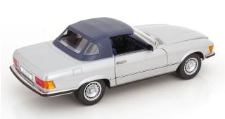 Mercedes 450SL R107 Europa 1985 silber KK-Scale 1:12 Metallmodell