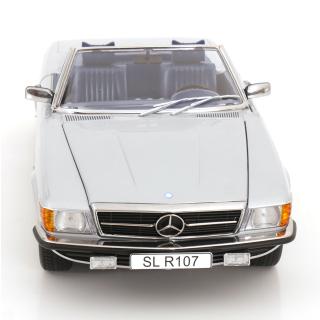 Mercedes 450SL R107 Europa 1985 silber KK-Scale 1:12 Metallmodell