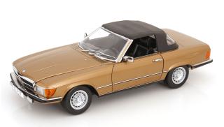Mercedes 450SL R107 Europa 1985 goldmetallic KK-Scale 1:12 Metallmodell
