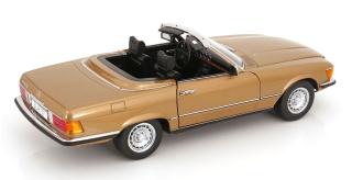 Mercedes 450SL R107 Europa 1985 goldmetallic KK-Scale 1:12 Metallmodell