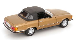 Mercedes 450SL R107 Europa 1985 goldmetallic KK-Scale 1:12 Metallmodell