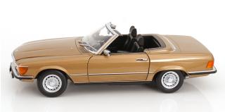 Mercedes 450SL R107 Europa 1985 goldmetallic KK-Scale 1:12 Metallmodell