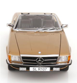 Mercedes 450SL R107 Europa 1985 goldmetallic KK-Scale 1:12 Metallmodell