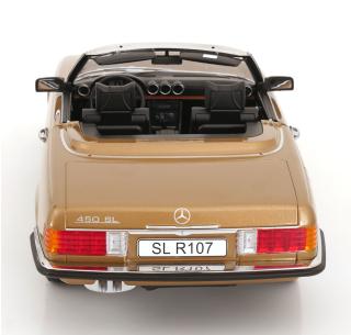 Mercedes 450SL R107 Europa 1985 goldmetallic KK-Scale 1:12 Metallmodell