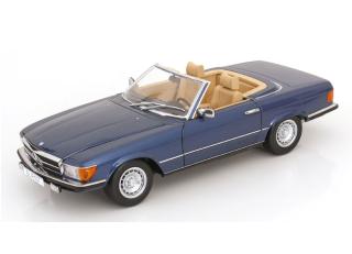 Mercedes 450 SL R107 EU-Version 1985 blaumetallic KK-Scale 1:12 Metallmodell