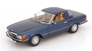 Mercedes 450 SL R107 EU-Version 1985 blaumetallic KK-Scale 1:12 Metallmodell