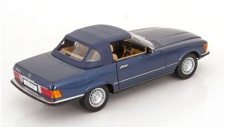 Mercedes 450 SL R107 EU-Version 1985 blaumetallic KK-Scale 1:12 Metallmodell