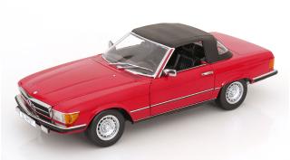 Mercedes 450 SL R107 EU-Version 1985 rot KK-Scale 1:12 Metallmodell