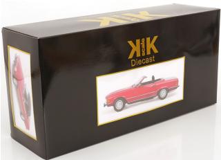 Mercedes 450 SL R107 EU-Version 1985 rot KK-Scale 1:12 Metallmodell
