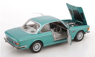 BMW 3.0 CSI E9 1971 türkis-metallic mit Alpina-Felgen KK-Scale 1:12 Metallmodell