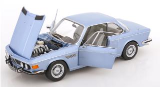 BMW 3.0 CSI E9 1971 hellblau-metallic mit Alpina-Felgen KK-Scale 1:12 Metallmodell