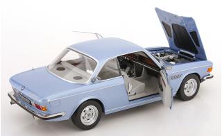 BMW 3.0 CSI E9 1971 hellblau-metallic mit Alufelgen KK-Scale 1:12 Metallmodell