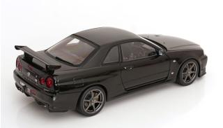 Nissan Skyline GT-R R34 V-Spec II 2001 mit OEM-Felgen schwarz KK-Scale 1:12 Metallmodell