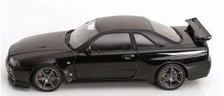 Nissan Skyline GT-R R34 V-Spec II 2001 mit OEM-Felgen schwarz KK-Scale 1:12 Metallmodell