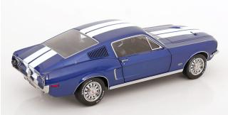 Ford Mustang GT Fastback blaumetallic/weiß  KK-Scale 1:12 Metallmodell