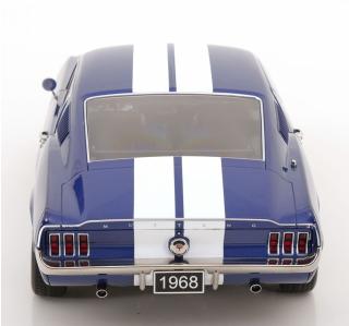 Ford Mustang GT Fastback blaumetallic/weiß  KK-Scale 1:12 Metallmodell