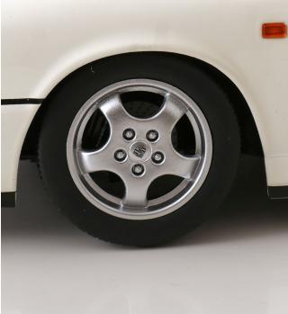 Porsche 911 (964) RS 1992 mit Cup Felgen weiß KK-Scale 1:12 Metallmodell