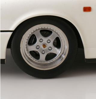 Porsche 911 (964) RS 1992 mit Speedline Felgen weiß KK-Scale 1:12 Metallmodell