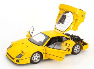 Ferrari F40 1987 gelb KK-Scale 1:12 Metallmodell