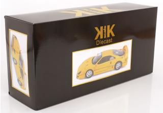 Ferrari F40 1987 gelb KK-Scale 1:12 Metallmodell