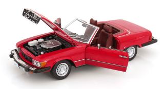 Mercedes 450SL R107 USA 1979 rot  Dallas TV-Serie KK-Scale 1:12 Metallmodell