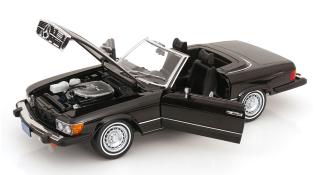 Mercedes 450SL R107 USA 1979 schwarz  American Giggolo  KK-Scale 1:12 Metallmodell