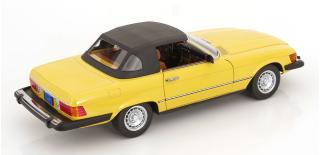Mercedes 450 SL R107 US-Version 1979 gelb TV-Serie \"Hart aber Herzlich\"  KK-Scale 1:12 Metallmodell