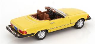 Mercedes 450 SL R107 US-Version 1979 gelb TV-Serie \"Hart aber Herzlich\"  KK-Scale 1:12 Metallmodell