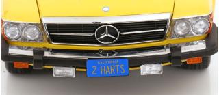 Mercedes 450 SL R107 US-Version 1979 gelb TV-Serie \"Hart aber Herzlich\"  KK-Scale 1:12 Metallmodell