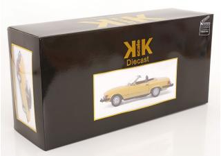 Mercedes 450 SL R107 US-Version 1979 gelb TV-Serie \"Hart aber Herzlich\"  KK-Scale 1:12 Metallmodell