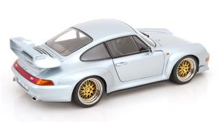Porsche 911 (993) GT2 BBS Felgen 1996 polar silber KK-Scale 1:12 Metallmodell