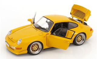 Porsche 911 (993) GT2 BBS Felgen 1996 speed gelb  KK-Scale 1:12 Metallmodell