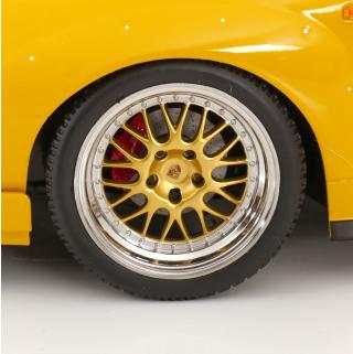 Porsche 911 (993) GT2 BBS Felgen 1996 speed gelb  KK-Scale 1:12 Metallmodell