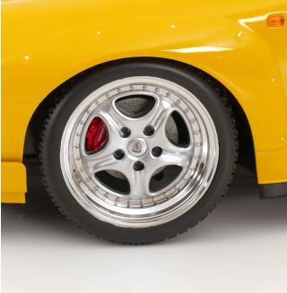 Porsche 911 (993) GT2 Speedline Felgen 1996 speed gelb  KK-Scale 1:12 Metallmodell