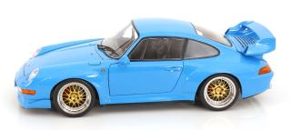 Porsche 911 (993) GT2 BBS Felgen 1996 riviera blau   KK-Scale 1:12 Metallmodell