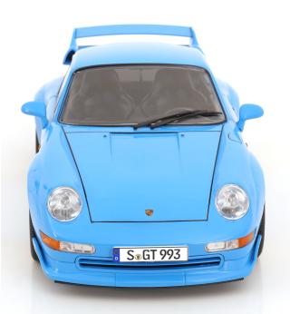 Porsche 911 (993) GT2 BBS Felgen 1996 riviera blau   KK-Scale 1:12 Metallmodell