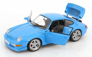 Porsche 911 (993) GT2 Speedline Felgen 1996 riviera blau KK-Scale 1:12 Metallmodell